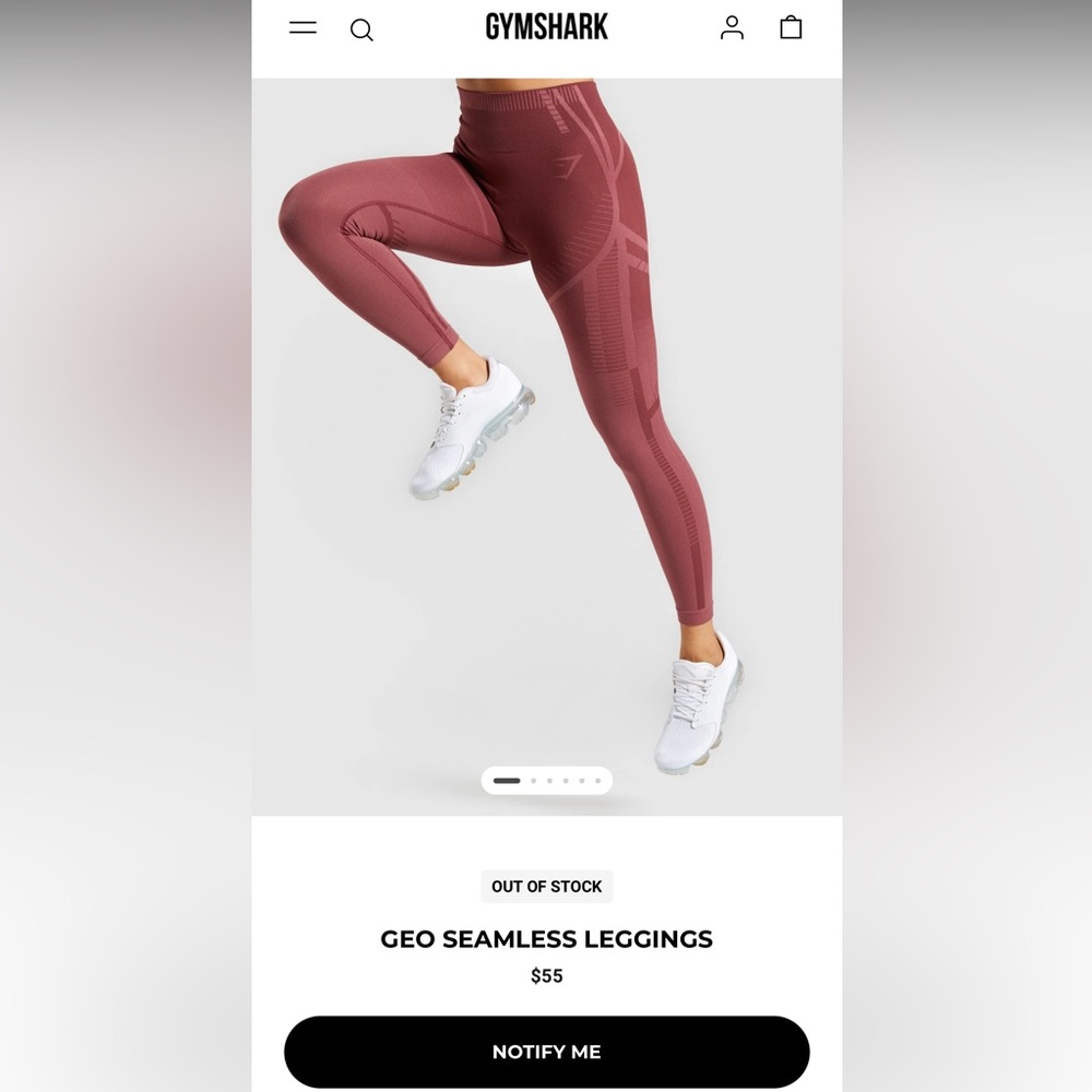 Gymshark Geo Seamless Leggings - Dusty Rose